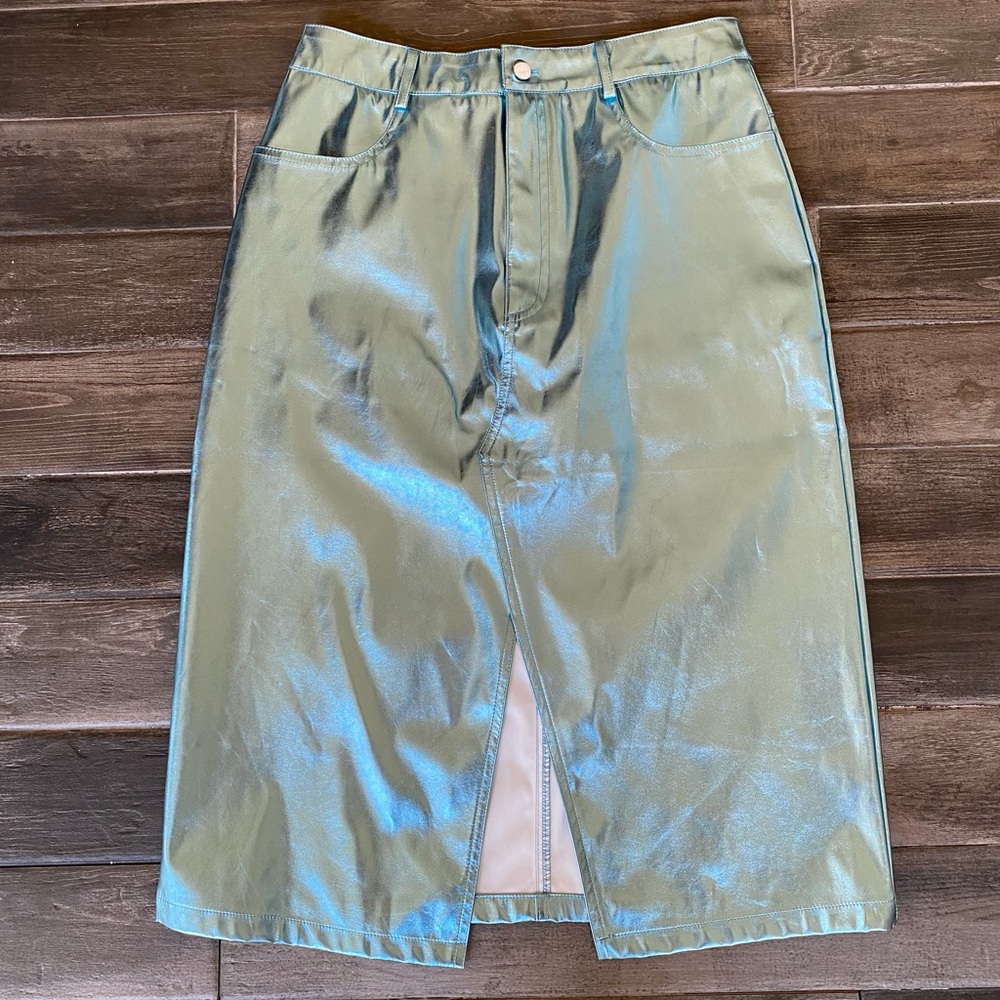 Lupe metallic light blue skirt - Picture 5 of 7